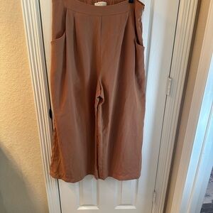 💜3/$15 Brown Wide-Leg Pants